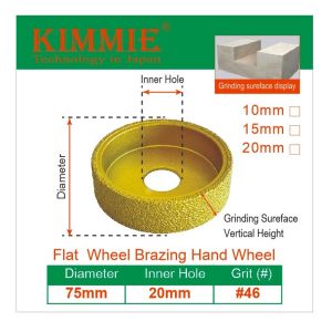 Chén mài đá hoa cương đĩa mài phào chỉ đá granite marble Kimmie ( 6 loại chỉ gắn máy mài góc)