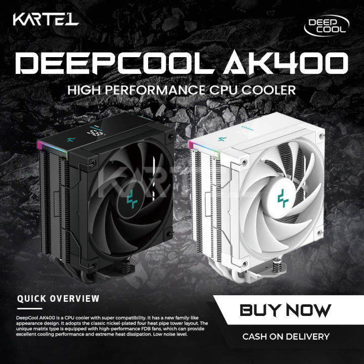 DeepCool AK400 Performance CPU Cooler LGA 1700 and AM4 Compatible Lazada PH