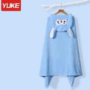 Khăn Choàng Tắm Cho Bé - Áo Choàng Tắm Cho Trẻ Em Có Mũ Trùm Đầu Chất Liệu Dày Dặn Mềm Mại Thấm Hút Tốt