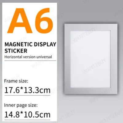 A3 A4 A5 A6 Document Display Magnetic Frame Cover SSM Certificate Picture Photo Office Wall Sheet Bingkai Gambar Magnet