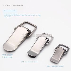 สแตนเลส สปริง ล็อค ปุ่ม การ์ด ชุด กล่อง ตัวยึด กลอนประตู ตัวตึง สลักล็อคหัวเข็มขัดขนาดเล็ก