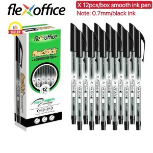 BINLU 12pcs FlexStick Ballpen 0.7 - Ballpen Flexstick Smooth Ink Essential School Supplies & Flex Office Ballpen for School/Office Writing Needs - 12pcs Ballpen - Flexstick Ballpen 0 7 - Flex Office Ballpen - Flexi Office Ballpen
