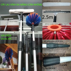 (ĐỦ KÍCH CỠ)Chổi quét mạng nhện cây tăng đơ bằng nhômvệ sinh trần nhà+phủi bụi trên cao kết hợp đa năng lau kính(kiếng)gạt nước mưa