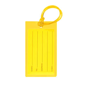 [haoh] Soft Pvc Travel Luggage Tag Airplane Color Silicone Wholesale Suitcase Label Accessories Bag Name Tag Card Sleeve