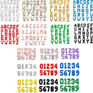 (SG SELLER) Letter Number Alphabet Foil Balloons 32inch 16inch Gold Silver Rose Gold Blue Green Red Balloons