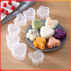 JE.ID Cetakan Sushi Plastik Manual Press Anti Lengket 1Set untuk Onigiri Bento