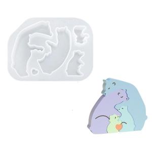 Bức tượng động vật khuôn dễ dàng để demold khuôn silicon cho các dự án thủ công đồ trang trí để mặt bàn khuôn công cụ