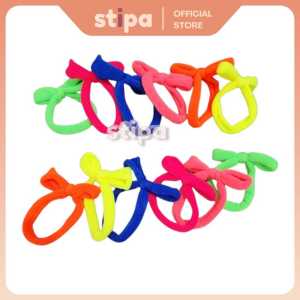 STIPA Ikat Rambut Donat Pita Karet Kuncir Kunciran Ribbon Hair Band Accessories Wanita Anak LZ