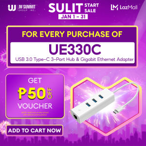 TP-Link UE330C USB 3.0 Type-C 3-Port Hub & Gigabit Ethernet Adapter | USB Port | USB Hub | USB Adapter | Plug and Play