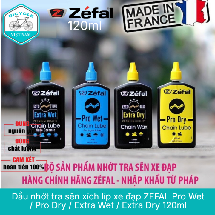 Dầu Nhớt Tra Sên Xích Xe Đạp ZEFAL Pro Wet / Pro Dry / Extra Wet ...