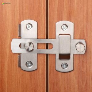 SSSuperior+ Hasp Latch Lock Sliding Door Window Cabinet Fitting Room Stainless Door Lock Safety Buckle