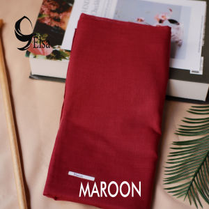 Jilbab Voal Premium Paris - Segiempat Anti Letoyet - Warna Solid Multisize