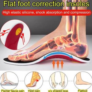 Foot Arch Support Sports Shock-Absorbing Insoles for Flat Foot Fasciitis Heel Analgesia Comfortable and breathable insole