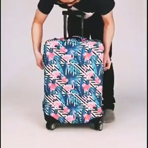 ส่งไว ผ้าคลุมกระเป๋าเดินทาง ยืดหยุ่นสูง สีเทา มีหลายไซส์ กระเป๋าเดินทาง S / M / L / XL