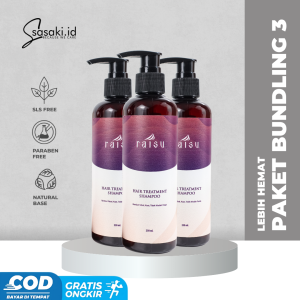 Raisu Shampoo - Paket 3 Shampo Penumbuh Rambut