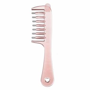 WENKEN 7-Răng Lược bôi dung dịch dưỡng da đầu Vòng bi Chính xác Lược massage da đầu dẫn hướng chất lỏng Di động Trong suốt Dụng cụ bôi thuốc lên da đầu Dụng cụ chăm sóc tóc