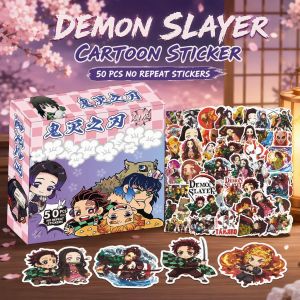 Sticker Cartoon 鬼灭之刃动漫卡通贴纸 Pelekat Kartun Comel DIY Hiasan Buku Skrap Demon Slayer Anime Sticker Pack DIY Scrapbook