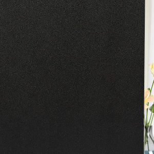 Frosted Blackout Window Tinted Sticker Film Privacy Removable Glass Sticker Fully Privacy Film Hitam For Rumah Pejabat