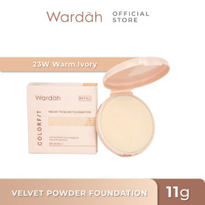 WARDAH Colorfit Velvet Powder Foundation SPF 20 PA+++ | TWC Bedak Padat Lynn Design