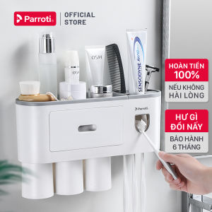 Bộ Nhả Kem Đánh Răng Thông Minh Parroti Morning