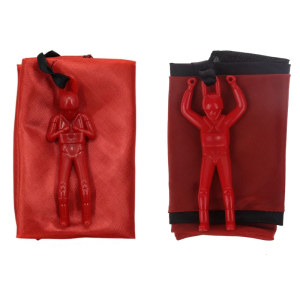 ร่มชูชีพของเล่นบินได้ของทหารโยนด้วยมือ & ลงจอดแบบ2-In-1ของเล่นกลางแจ้งสำหรับเด็กสำหรับเล่นกีฬา