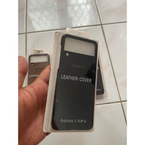 LEATHER SINTETIS HARD CASE SAMSUNG GALAXY Z FLIP 6 FLIP 5 FLIP 4 FLIP 3 5G PREMIUM CASING WITH LOGO