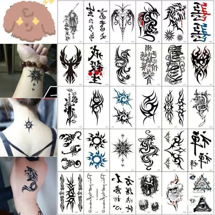English Letter Tattoo Sticker Collar Tattoo Temporary ┛ | eBay