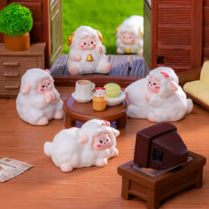 🔥🔥🔥fenglin Cute Mini Farm Lamb Sheep Figurines Micro Landscape﻿ Car Dashboard Home Desktop Ornaments