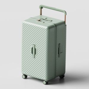 COD 22/26 Inch Wide Type Suitcase Waterproof Luggage Trolley Travel Bag Large Capacity Luggage