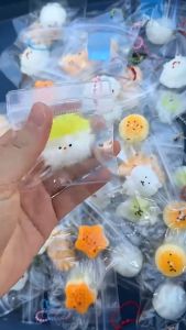 CuddleCove Mini Food Squishy Toy Simulate Snack TPR Pinch Stress Relief Jelly Toy Food Keychain Pendant Gift