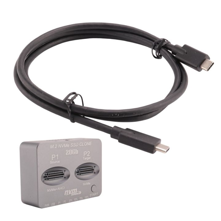  tuqc m 2 nvme ssd clone dual bay nvme docking station usb3 2 gen2