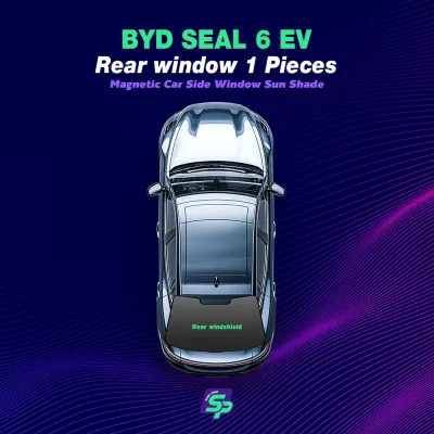 BYD SEAL 6 EV – ShopPark Magnetic Custom Fit Car Window Sunshade High-Density Mesh Sun Protection Easy Install