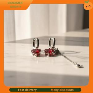 ❣️❣️❣️ Fashion Heart Shaped Zircon Long Ear Buckle Earrings Asymmetrical Minimalist Piece For Women Suitable For Weddings And Events