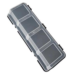 Four Compartment Screw Parts Organizer Box For Efficient Storage And Easy Access In Workshops And Homes
