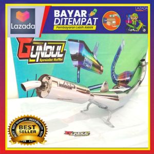 KNALPOT RACING SATRIA HIU 2 TAK RU HIU ISCM FULL CRHOME TAHAN KARAT AHM SUARA GARING NYARING TERMURAH