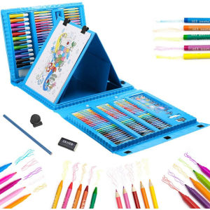 Pensil Warna Crayon Set Isi 208pcs/ Crayon set Macam Warna Cocok Menggambar Mewarnai Crayon Anak Pengasah Set Alat Menggambar Melukis Anak-anak Crayon Cat Air Pensil SHENAR TOKOSHENAR168