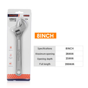 TASKTOOL 8/10/12 Inch Adjustable Spanner Wrench Universal Monkey Spanner Multi-function Nut Sink Wrench