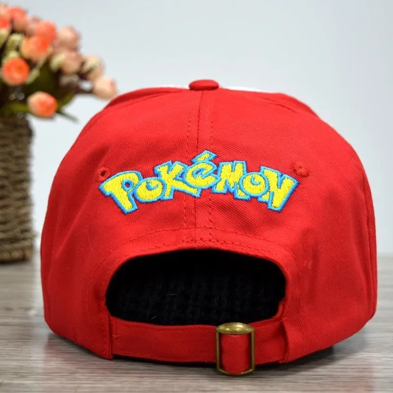 Anime Pokémon Ash Ketchum Cosplay Hat For Adult Kids Pet Elf