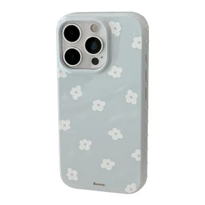Lovely Floral Phone Case For iPhone 17 16 15 14 13 12 Pro MAX 11 Ins Cute Flowers Pattern Shockproof Soft TPU Phone Cover