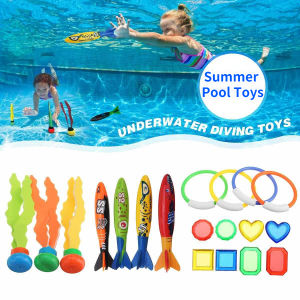 22Pcs Diving Pool Toys for Kids Ages 3-12 Set Pool Games Diving Training Toys Summer Swim Water