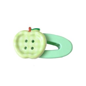 Button Barrettes For Teens Resin Hair Clip With Candy Color Design For Children Daily Hairstyles And School Event