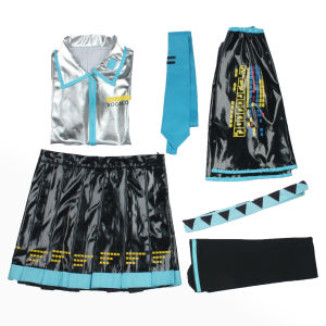 Anime Vocaloid Miku Cosplay Costume Wig Dress Kawaii Miku Cosplay Outfits Halloween Carnival Party Costumes