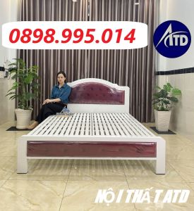 Giường sắt hộp đẹp giường ngủ 1m6 giường cao cấp sắt hộp dày dặn giao hàng nhanh trong 2h
