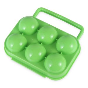 EASYEAH 6/12 Grid Plastic Folding Organizer Portable Egg Storage Box Outdoor Camping Picnic Eggs Box Case Egg Tray