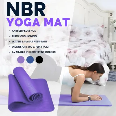 NBR Yoga Mat - 10mm thickness Thick Foam Exercise Yoga Mat 瑜伽垫