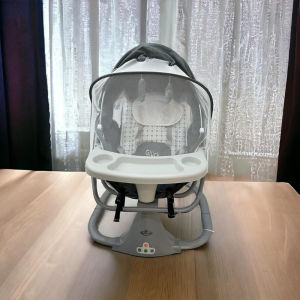 Nôi điện tự động ru ngủ cho bé  Gluck SG001 màu Be - Điều khiển từ xa - kết nối bluetooth