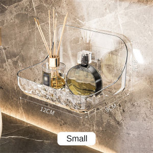 Colnes Acrylic Bathroom Storage Rack Bathroom Toilet Punch-free Wall-mounted Washbasin Wall Cosmetics Storage Rack
