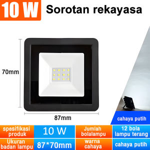 LAMPU SOROT LED Lampu Tembak Flood Light 222V Putih 500WOutdoor Taman Panggung tahan air Ip67