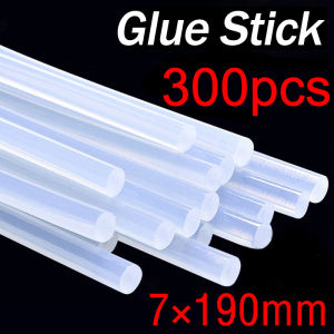 【500pcs】 Hot Melt Glue Sticks (7*190mm) High Viscosity Transparent DIY Art Clear Adhesive Glue Stick