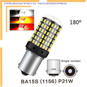 【Direct-sales】 DriveDynasty LEADTOPS 1 Pair 1200 Lumens Super Bright 1156 LED Backup Brake 144-Ex Chipset 3157 1157 Reverse Lights Car With Projector Spare T20 7740 7743 Turn Tail Bulbs White Amber Red